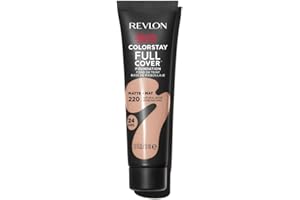 Revlon Liquid Foundation, ColorStay Face Makeup for Normal and Dry Skin, Longwear Full Coverage with Matte Finish, Oil Free, Natural Beige, 1.0 Fl Oz