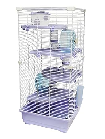 Heritage Park Tierkäfig, extra groß mit 4 Plattformen und 5 Etagen, für Hamster, Ratten, Rennmaus