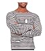 America Wear Unisex-adult Russian Telnyashka Navy Stripe Summer Shirt