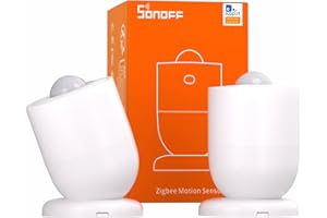 SONOFF SNZB-03P Zigbee Motion Sensor, 3-Year Battery Life, for Alert System and Automations Wireless Motion Detector, SONOFF Zigbee Bridge Required, Batteries Included(2 Pack)