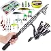 Telescopic Travel Fishing Rod with Reel Combos Set Portable Carbon Light Weight Fish Outfit