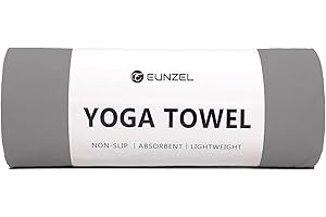 Hot Yoga Towel Non Slip Yoga Mat Towel Non-Slip Sweat Absorbent Microfiber Towel for Hot Yoga, Pilates and Workout 72" x 26.5