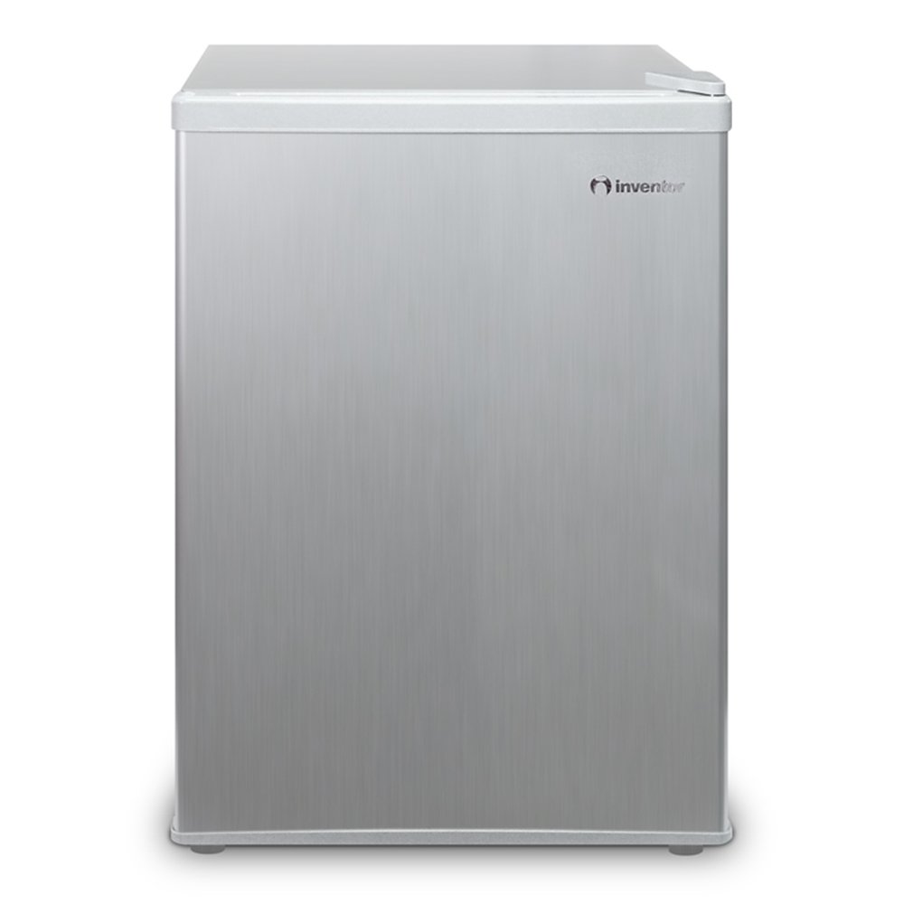 Inventor Compact Fridge 66L, Silver, EcoFriendly A++, Ideal for kitchen, bedroom or office area