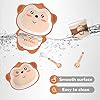 H-HOMEWINS-5-Piece-Kids-Dinner-Set-Eco-Friendly-Bamboo-Tableware-Includes-Plate-Bowl-Cup-Fork-Spoon-Dishwasher-Safe-Dinnerware-for-Baby-Children-Monkey H HOMEWINS 5-Piece Kids Dinner Set Eco-Friendly Bamboo Tableware Includes Plate Bowl Cup Fork Spoon Dishwasher Safe Dinnerware for Baby Children (Monkey)