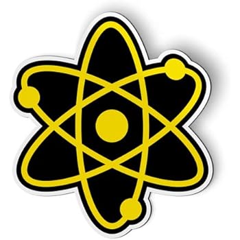 AK Wall Art Atom Science Nuclear Fission - Magnet - Car Fridge Locker - Select Size