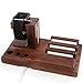 Apple Watch Stand, Aerb Rosewood Charge Dock Holder for Apple Watch Series 3 Series 2 Series 1, Docking Station Cradle Bracket for iPod iPhone X 8 7 6 Plus 5 5c iPad and Other Phones Tablets