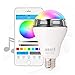 Sunvito Smart LED Bulb Speaker,New Wireless Bluetooth 4.0 Speaker Music LED Playbulb E27 Dimmable RGB LED Light Bulb for Party Decoration Lighting Free APP for iOS iPhone Android Smartphone