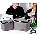 Lifewit Insulated Lunch Box Bag for Men/Women/Kids, Thermal Bento Bag for Office/School/Picnic, Grey [ Pack of 2 ]