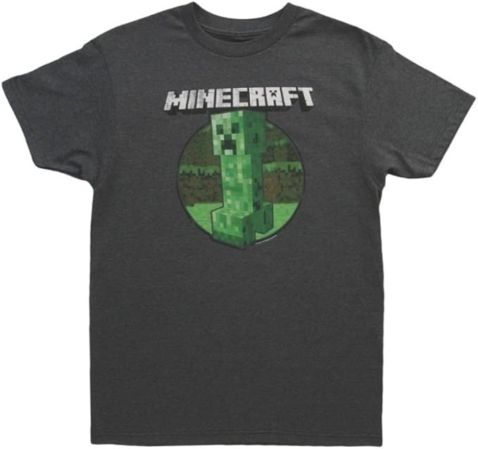 Minecraft Retro Creeper TShirt (Youth M (32" Chest)) Amazon.co.uk Clothing
