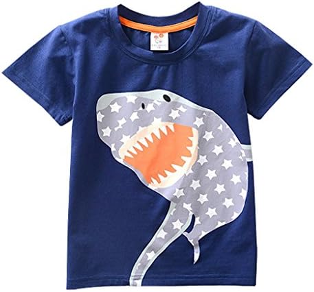 Yalasga Baby Graphic T-Shirt,Toddler Kids Boys Girls Clothes Short Sleeve Cartoon Tops T-Shirt