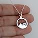 FashionJunkie4Life Sterling Silver Mountain Range Peaks Pendant Necklace, 18