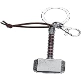 Marvel Thor Hammer 2 Pewter Key Ring , unisex-children, Grey