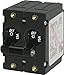 Blue Sea Systems A-Series Black Toggle Double Pole 15A Circuit Breaker