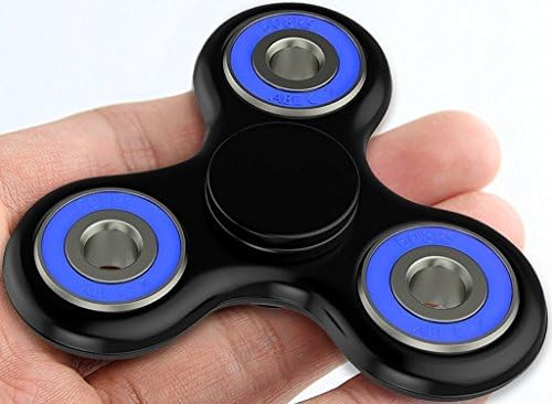 ASELA Anti-Anxiety 360 Spinner Helps Focusing Fidget Toys Premium Quality EDC Focus Toy for Kids & Adults - Stress Reducer Relieves ADHD Anxiety and Boredom Ceramic Cube Bearing (Black)