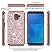 J&D Case Compatible for Galaxy A8 2018 Case, Sparkling [Glittering] [ArmorBox] [Dual Layer] Shock Resistant Hybrid Protective Rugged Case for Samsung Galaxy A8 2018 Case - [Not for A8 Plus 2018]