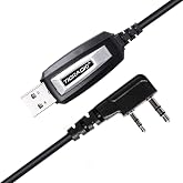 TIDRADIO USB Programmer Cable CH340 Chip Compatible with BAOFENG Radio AR-5RM, 5RM, UV-5R, BF-F8HP Pro, UV 5R Mini, GM-15 Pro, UV-5G Plus, K5Plus TD-H3 Plus, TD-H8, Ham GMRS FRS Radio Walkie Talkies