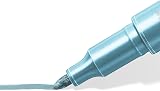 Staedtler Metallic Marker Blue Pack of 10 – Opaque Writing on Light/Dark Paper view 3