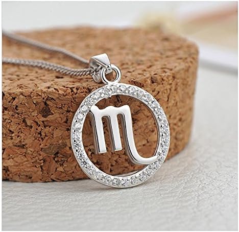 Yuriao Jewelry Elegant Fashion Love Diamond Accented Twelve Constellation Scorpio Pendant Necklace£¨Scorpio£©