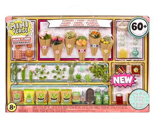 MGA'S MINIVERSE Make It Mini Botanicals - Mini Coleccionables, Embalaje Misterioso, Manualidades, Juego de Resina, Réplicas, Mini Plantas, Jardín, para Coleccionistas y Niños +8 Años, NO Comestible