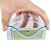 10 Pack Horizontal Extra Thick Clear ID Badge Holder Card Holder with Resealable Zip for Multiple Cards (Vinyl PVC) by Wisdompro - Blue Zip (4-3/8