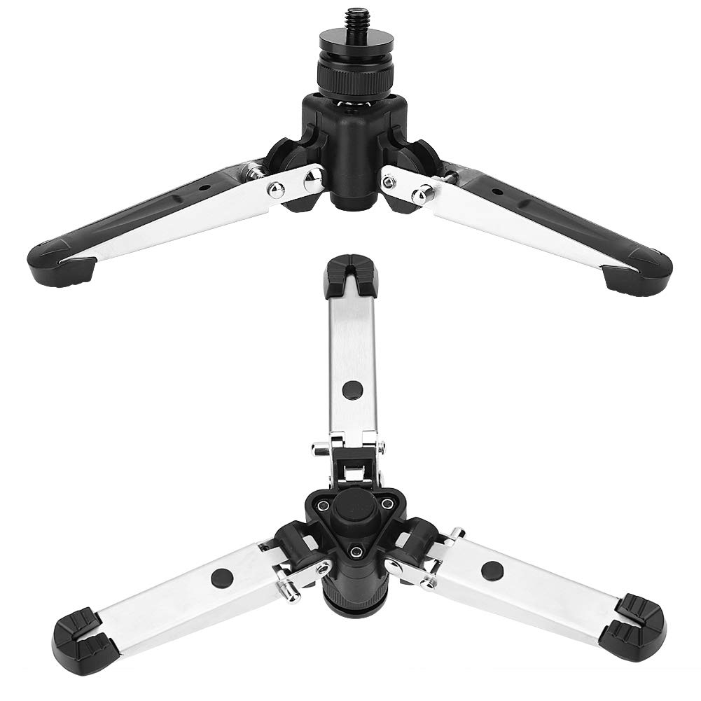 Mini Tripod, Three Feet Support Base 3KG Load Capactity Monopod Support Stand with Universal 3/8 Inch Screw Interface for Camera default