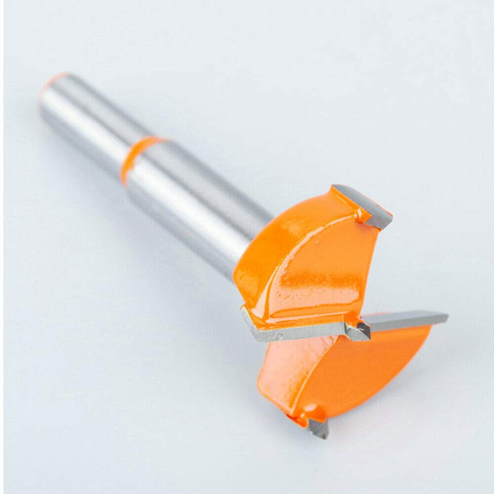 TOOLSTAR Forstner Drill Bit, 22mm Hinge Boring Forstner Drill Bit Round Shank Woodworking Hole Saw for Hinge Plywood MDF CNC Tool