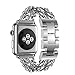 For Apple Watch Series 1/2 42MM,Sunfei New Stainless Steel Watch Band Replacement Strap (Silver)