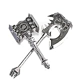 MU 3D Metal Puzzle Doom Abyss Battleaxe Weapon YM-N017AB-S DIY 3D Laser Cut Assemble Model Kit Jigsaw Toys