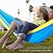MARNUR Camping Hammock Nylon Parachute Hammock Single&Double Portable Hammock Straps with Compass for Outdoor Hiking Backpacking Travel and Home yard