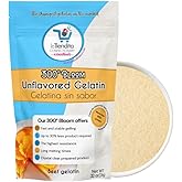 La Tiendita Essentials 300 degree Bloom Gelatin (2lb) beef unflavored gelatin powder, strongest gelatin in the market, premium, 32 Ounces