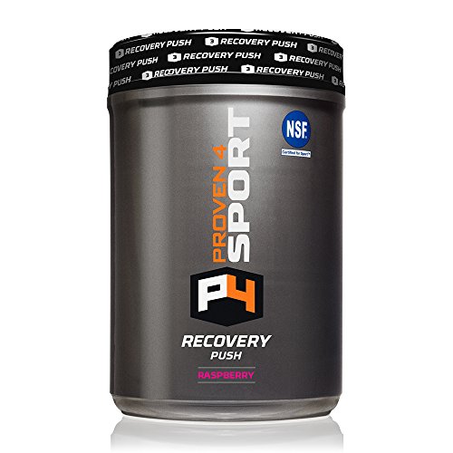 Proven4 Post Workout Supplement and Electrolyte Supplement with bcaa Powder and glutamine - NO Stimulant -Raspberry 30 Serv NSF Certified for Sport Proven4 Post Workout Supplement and Electrolyte Supplement with bcaa Powder and glutamine - NO Stimulant -Raspberry 30 Serv NSF Certified for Sport