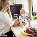 Baby Pacifier Clip Holder for Boy and Girl - 4 Pack Teething Clips for Babies, Perfect for Binky, Soothie & Stuffed Animal Toys