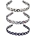 Metal Headband Hard Hair Hoop Hollow Woven Hair Band, 3pcs
