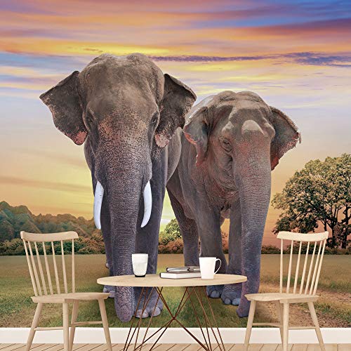 signwin Wall Mural Wild Animals Removable Self-Adhesive Wallpaper Wall Decoration for Bedroom Living Room - 66x96 inches