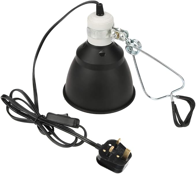 ViaGasaFamido Reptile Lamp Fixture, E27 UVA UVB Heat Clamp Light Bulb