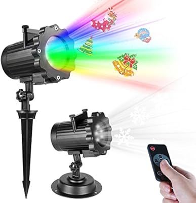 LED Proyector Luces de Navidad, Impermeable Multicolor Lámpara de ...