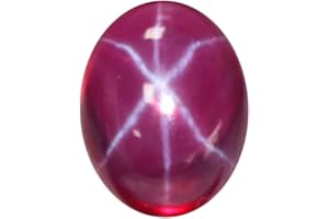 GEMHUB Natural Red Star Ruby Loose Gemstone EGL Certified 4.00-8.65 Carat 6 Rays Star Ruby Stone for Jewelry Making and Collection