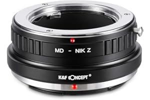 K&F CONCEPT MD to Nik Z Lens Mount Adapter Compatible with MINOLTA Rokkor SR MD MC Mount Lens Compatible with Nikon Z Mount Z