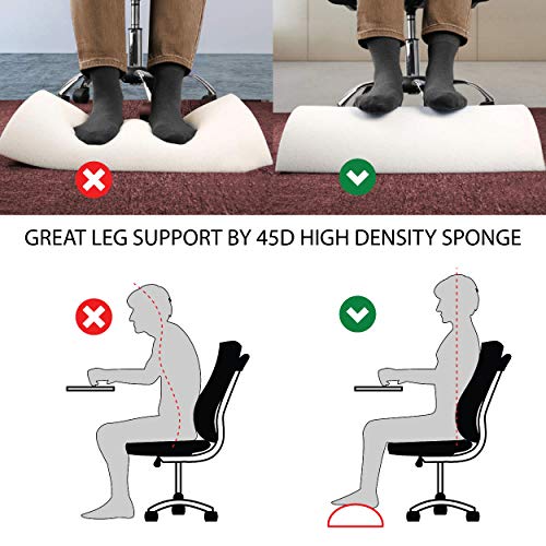 Foot Rest Under Desk, Ergonomic Memory Foam Foot Cushion, Office Foot