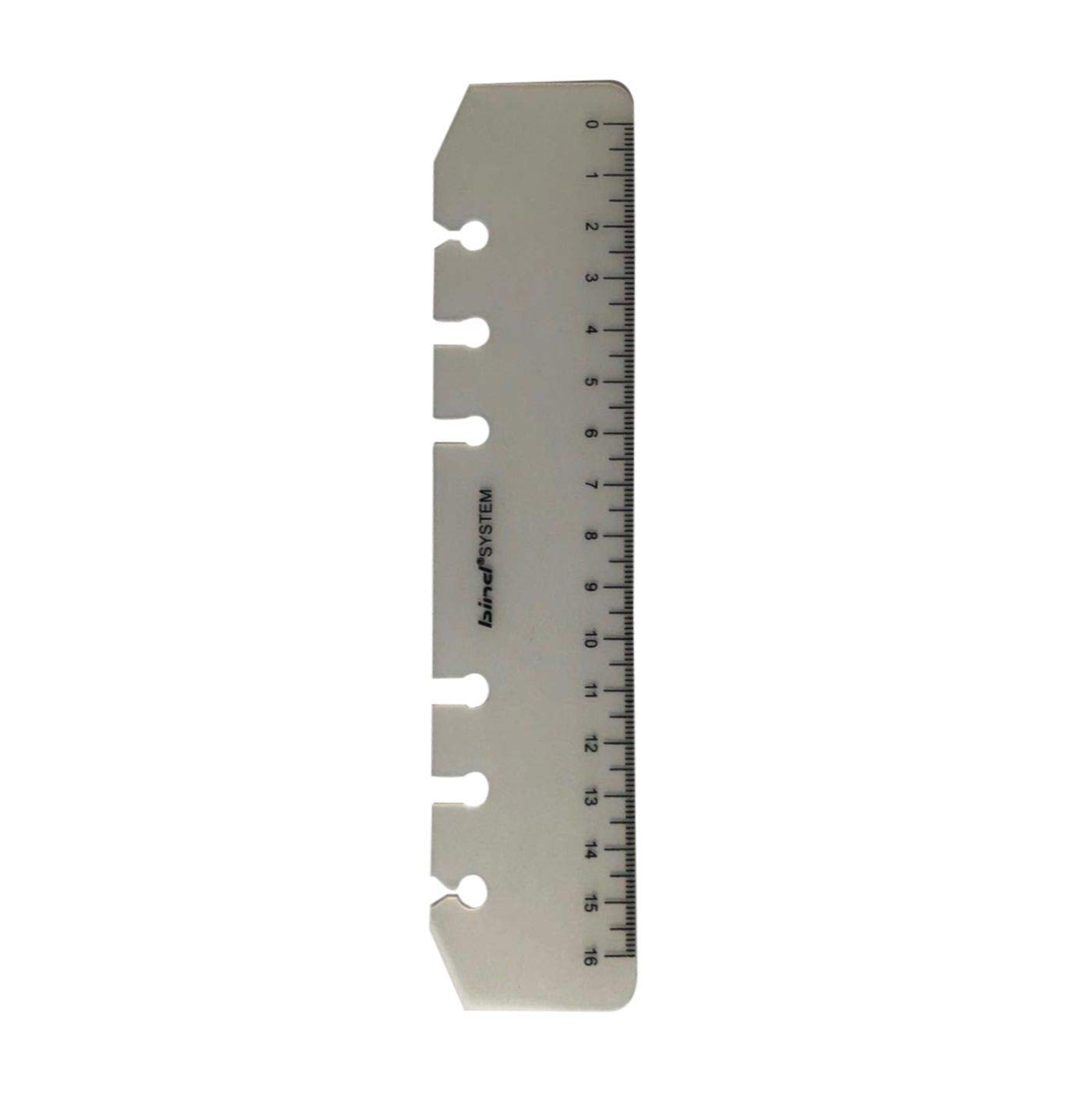 Bind 103-1 Ruler 15 cm Centimetre Measurement for Stapling in A6 System Folder, Transparent