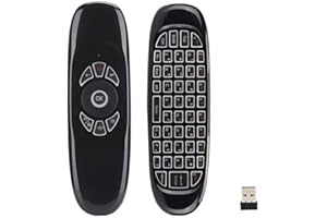BIFANS Fly Air Mouse Multifunctional Remote for KODI Android Box HTPC IPTV PC Xbox，Mini Wireless Remote Control with Keyboard
