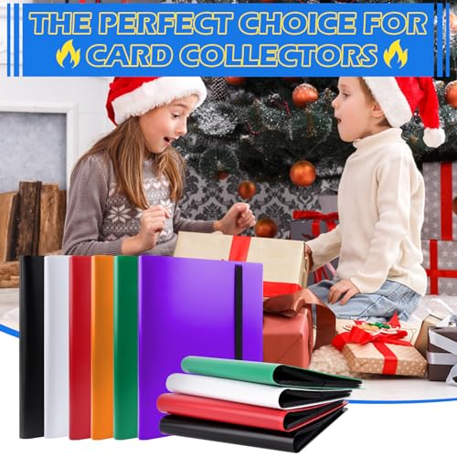 RISVOWO Card Album, 360 Collectible Cards, Transparent Collectible Card Albums, Waterproof Album Collection Cards for Standard Size Cards