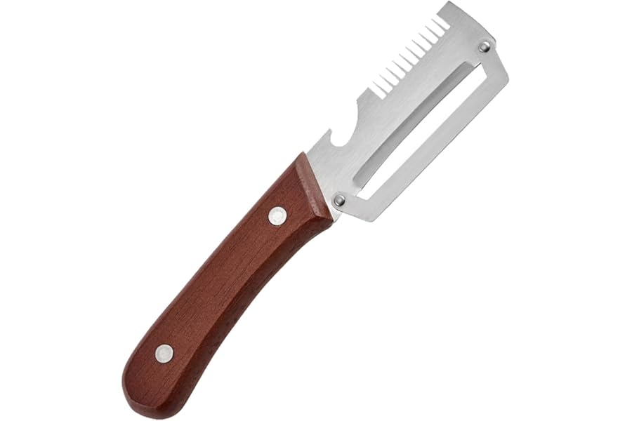 Multifunctional Vegetable Peeler for Kitchen, 2026 New 3 in 1 Stainless Steel Blade with Wooden Handle and Bottle Opener, Ultra-Sharp Kitchen Tool for Fruits and Vegetables