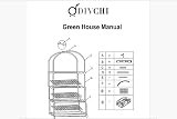 DIVCHI 4 Tier Greenhouse with Frame and Cover Outdoor Patio Garden view 9