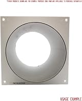 Kair 150mm 6 Inch Round Ducting Wall Plate - UK Made Ventilation Vent Cover view 4