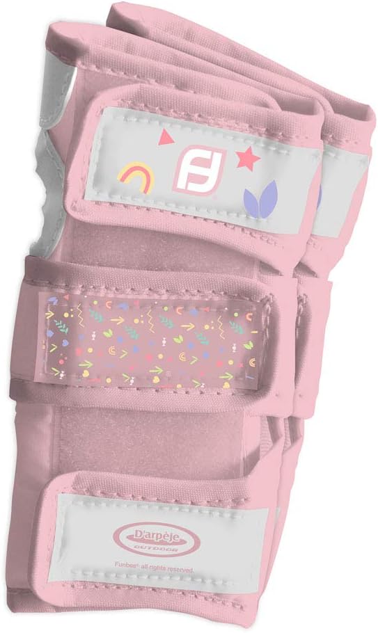 Funbee DARP-OFUN35 Pink/Purple Girl's Kid's Activities Wrist Guards/Elbow and Knee Pads Protection Set (X-Small/Small) - Image 3