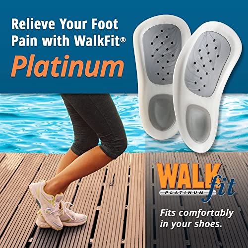 WalkFit Platinum Foot Orthotics Plantar Fasciitis Arch Support Insoles