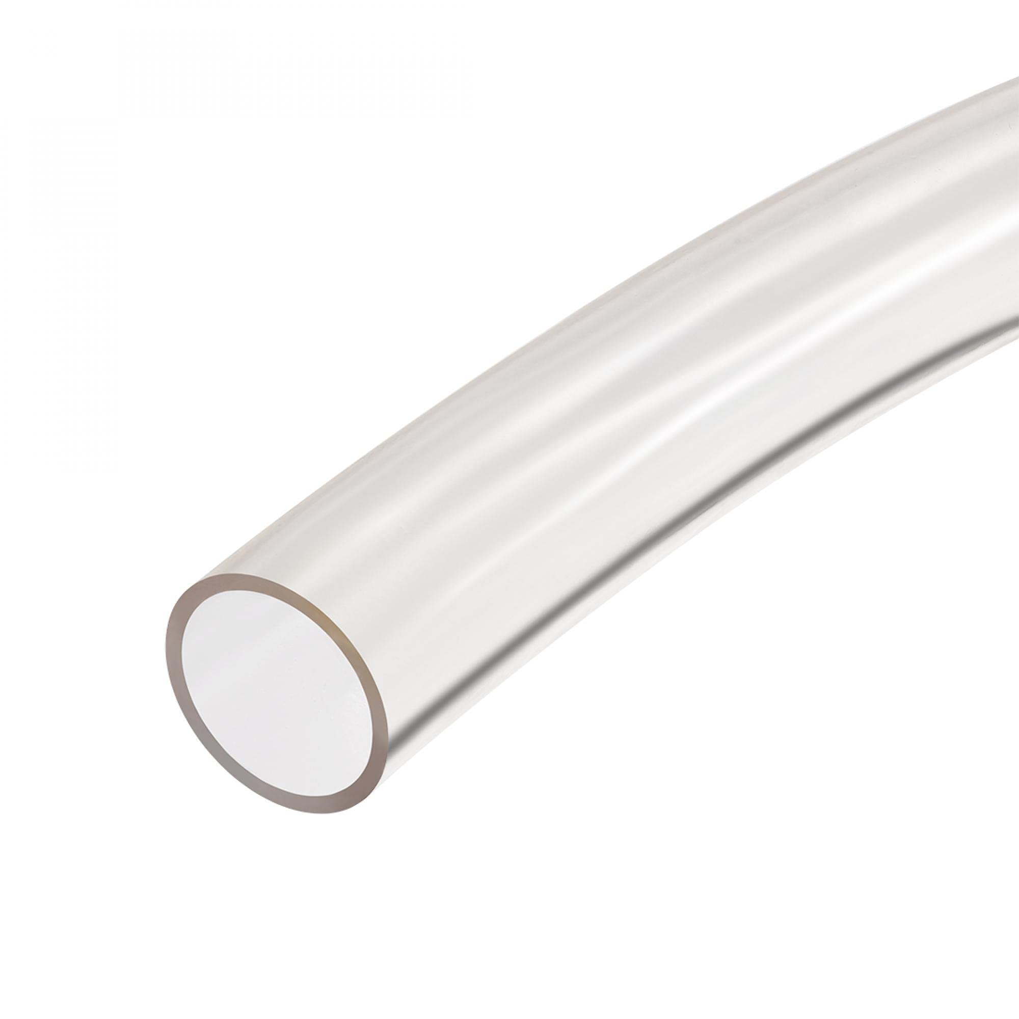 sourcing map PVC Clear Vinyl Tubing, Plastic Flexible Water Pipe 21mm ID x 23mm OD, 1m