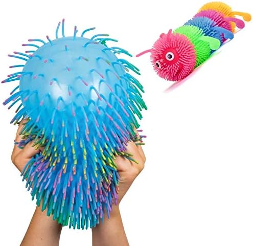 Flashing Caterpillar & Furb Ball - Sensory Toys - ADHD - Gift - Assorted Colour