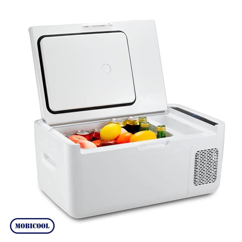 MOBICOOL MCG15 Kompressor-Kühlbox, 15 L, Kühlung bis -18 °C, mit leistungsstarker Schnellkühlung Weiß 2